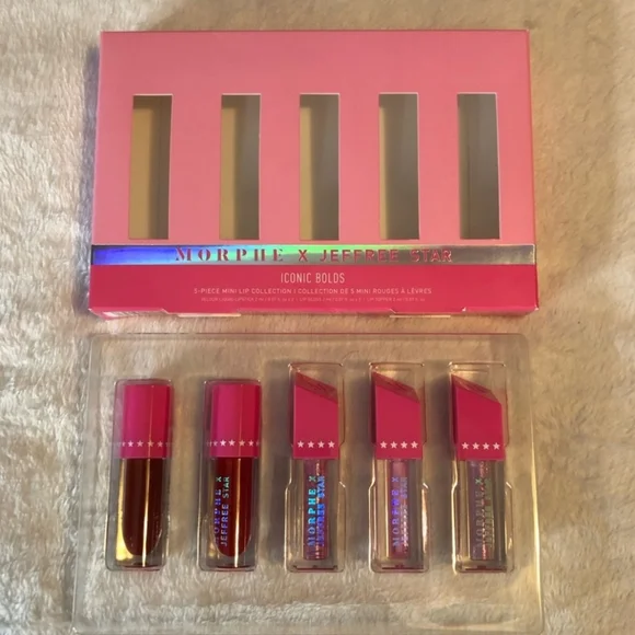 TRADE Limited Ed NWT Morphe X Jeffree Star Iconic Bolds Mini Lip Collection - Picture 5 of 7